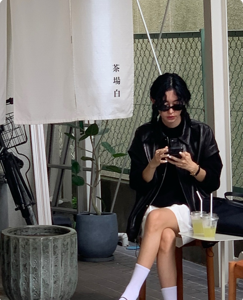 AFN/A Flan韓國直郵女裝新品真品24秋冬時尚馬甲皮革拉鏈AFN/A Flan馬甲