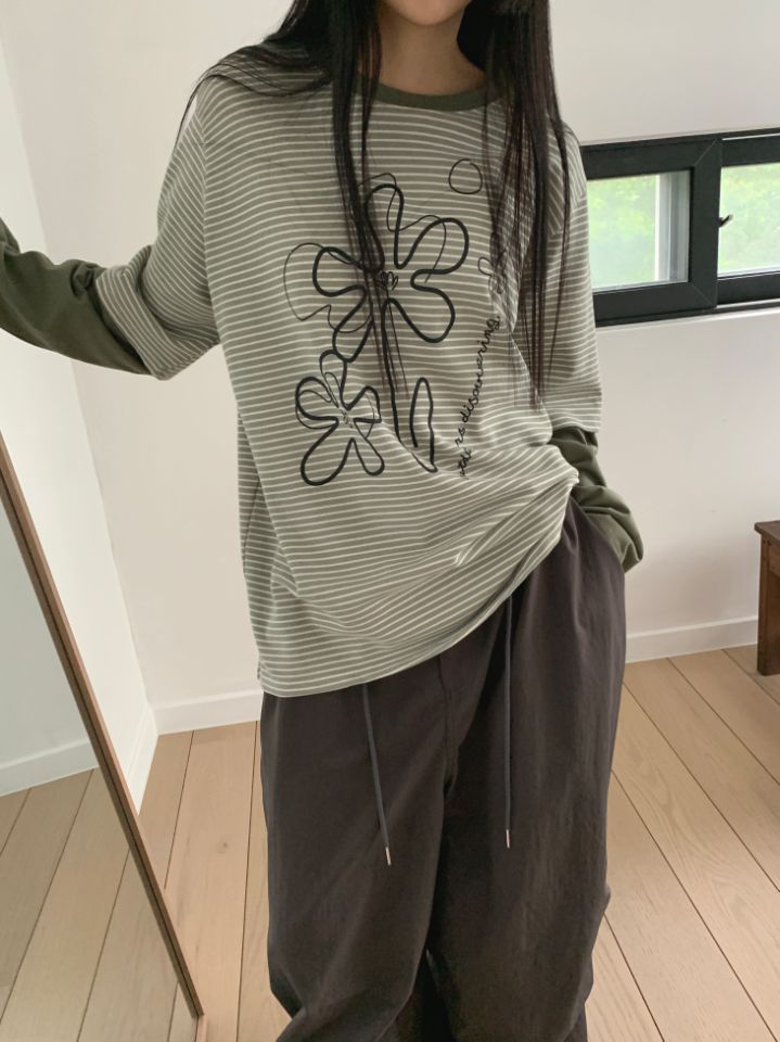 4LEAF韓國直郵東大門實拍女裝新款真品熱賣職業人氣長袖T恤4LEAF長袖T恤