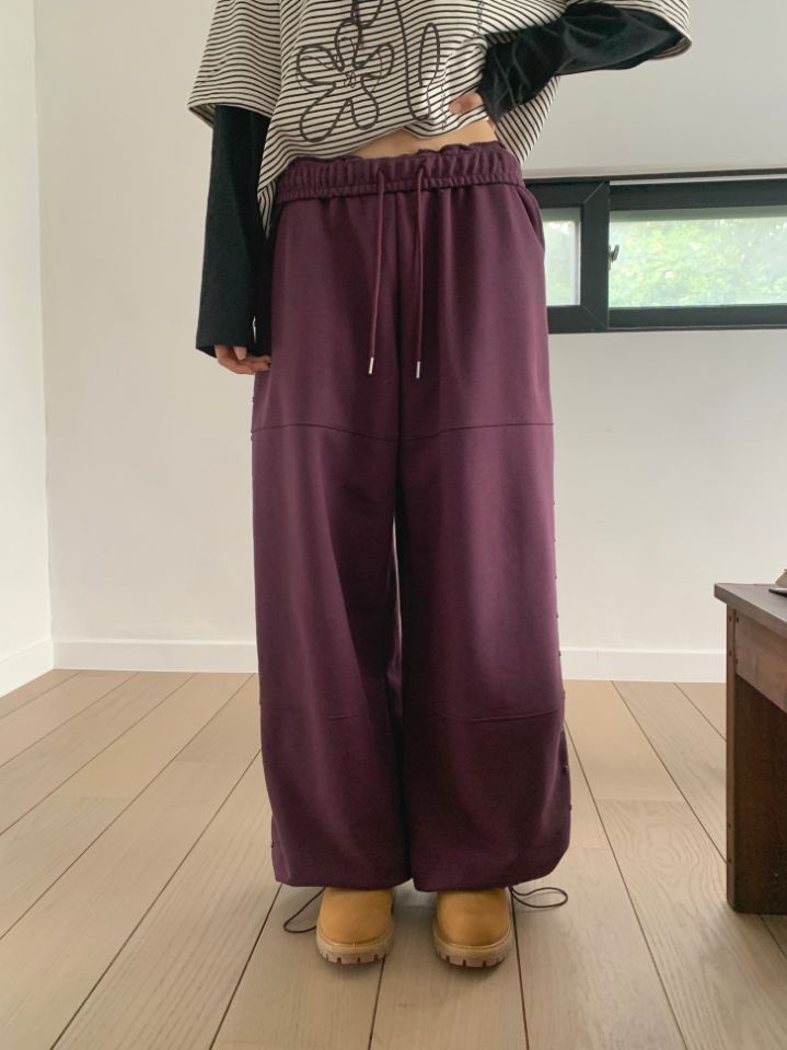 4LEAF韓國直郵女裝新款熱賣休閑真品推薦時尚24秋冬休閑褲4LEAF休閑褲圖色2