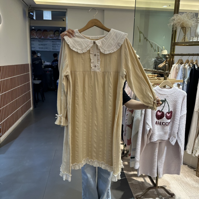 LA LINGERIE-P韓國直郵東大門實拍女裝新品人氣熱賣休閑睡衣LA LINGERIE睡衣圖色2