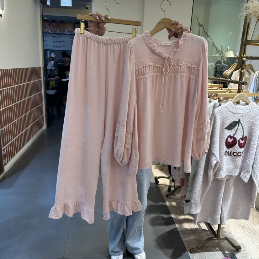 LA LINGERIE-P韓國直郵東大門代購女裝新品熱賣時尚真品睡衣LA LINGERIE睡衣圖色2