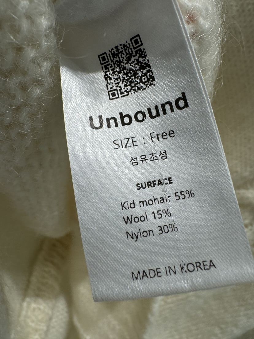 unbound韓國直郵東大門實拍女裝新品推薦24秋冬職業真品毛衣UNBOUND毛衣