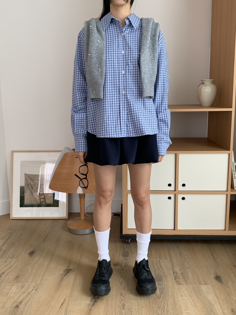 Chapter韓國直郵女裝新款時尚熱賣休閑職業24秋冬真品短裙Chapter短裙