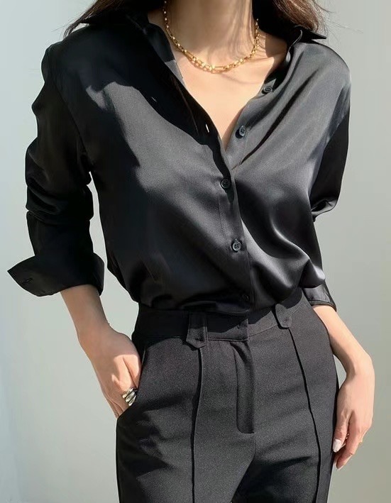 THE BARBARA韓國直郵女裝新品24秋冬休閑熱賣襯衫蕾絲衫THE BARBARA襯衫/蕾絲衫圖色3