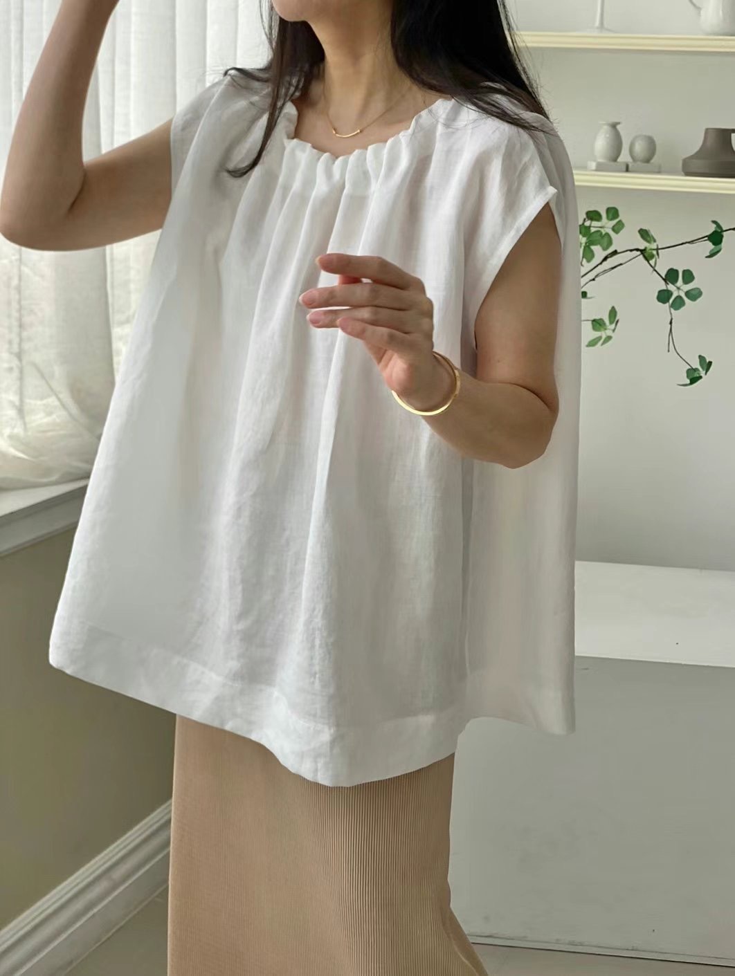 1mm韓國直郵東大門實拍女裝新品人氣真品推薦休閑襯衫蕾絲衫1mm襯衫/蕾絲衫圖色3