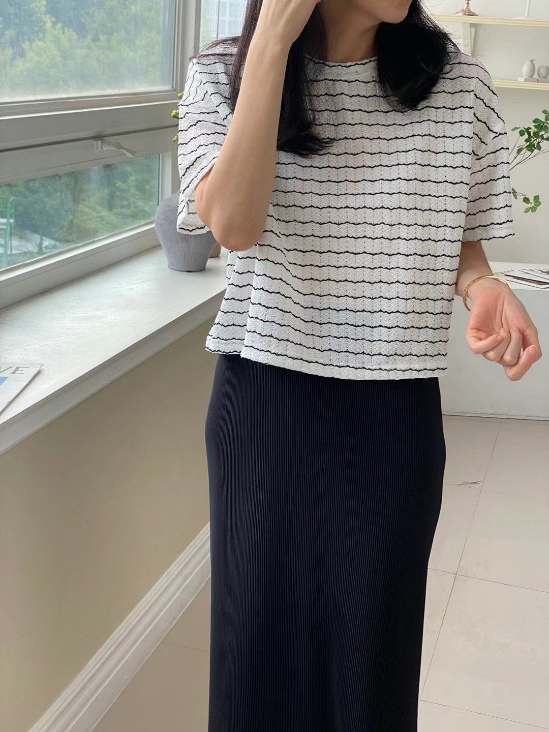 1mm韓國直郵女裝新品休閑人氣真品推薦熱賣時尚職業24秋冬T恤1mmT恤