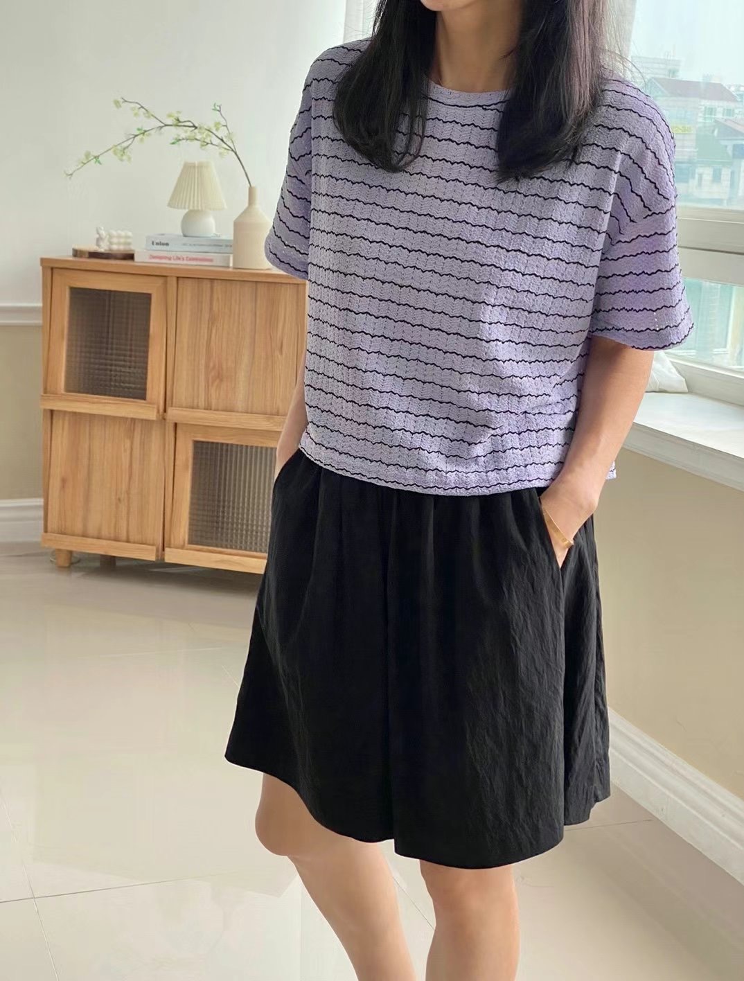 1mm韓國直郵女裝新品休閑人氣真品推薦熱賣時尚職業24秋冬T恤1mmT恤圖色2