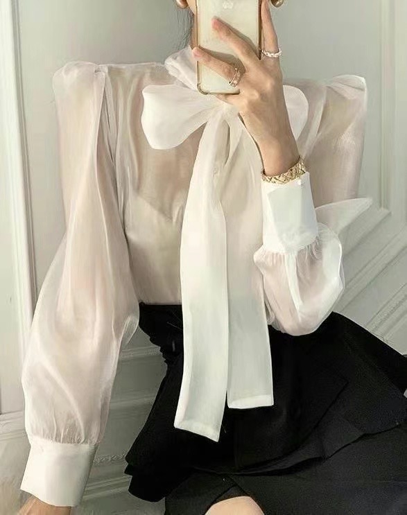 THE BARBARA韓國直郵東大門實拍女裝新款時尚熱賣襯衫蕾絲衫THE BARBARA襯衫/蕾絲衫