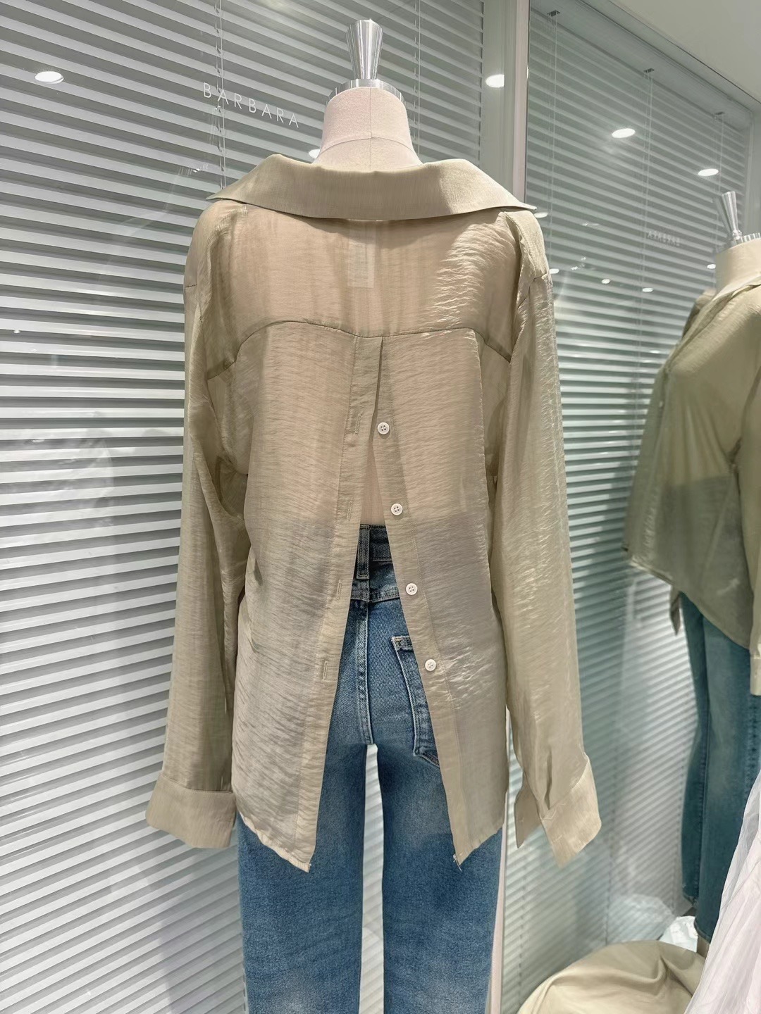 THE BARBARA韓國直郵女裝新款休閑時尚真品24秋冬襯衫蕾絲衫THE BARBARA襯衫/蕾絲衫圖色3