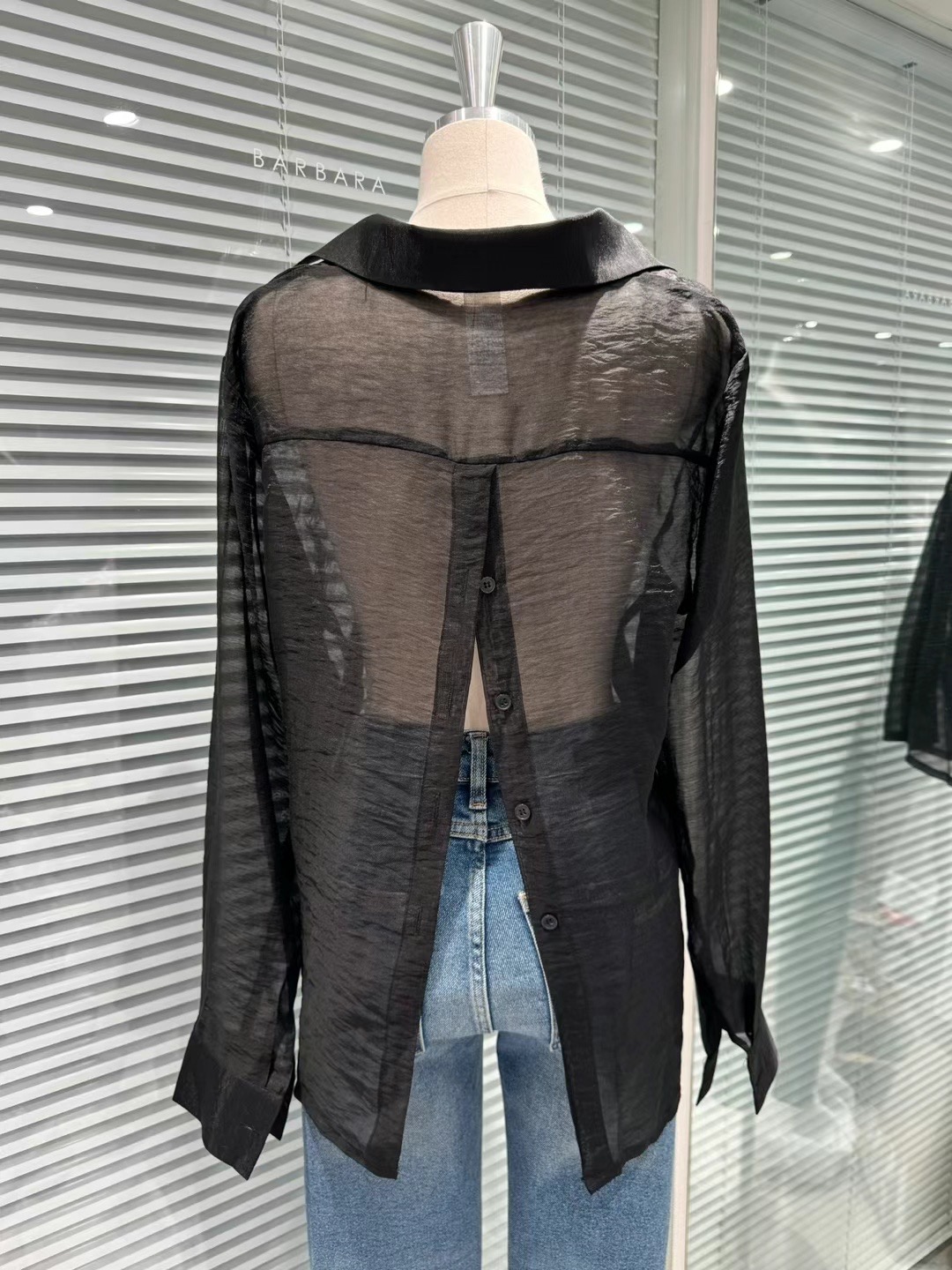 THE BARBARA韓國直郵女裝新款休閑時尚真品24秋冬襯衫蕾絲衫THE BARBARA襯衫/蕾絲衫圖色4