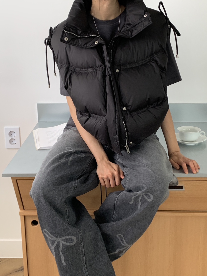 Chapter韓國直郵東大門實拍女裝新品24秋冬時尚職業馬甲填充Chapter馬甲