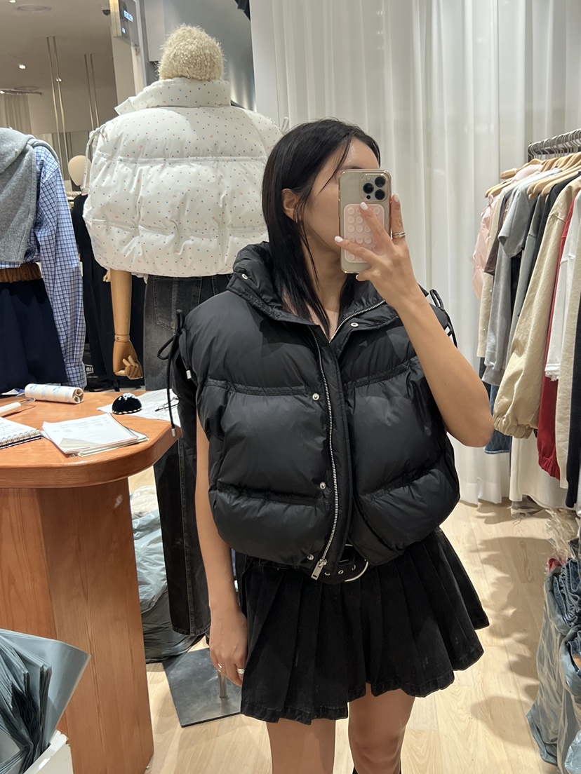 Chapter韓國直郵東大門實拍女裝新品24秋冬時尚職業馬甲填充Chapter馬甲圖色2
