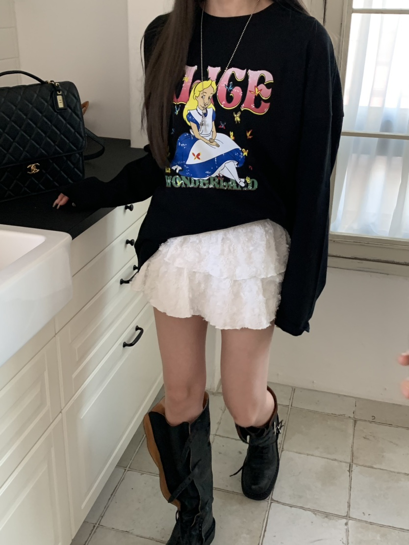 VIRKIN韓國直郵女裝新款真品人氣時尚推薦休閑24秋冬長袖T恤VIRKIN長袖T恤