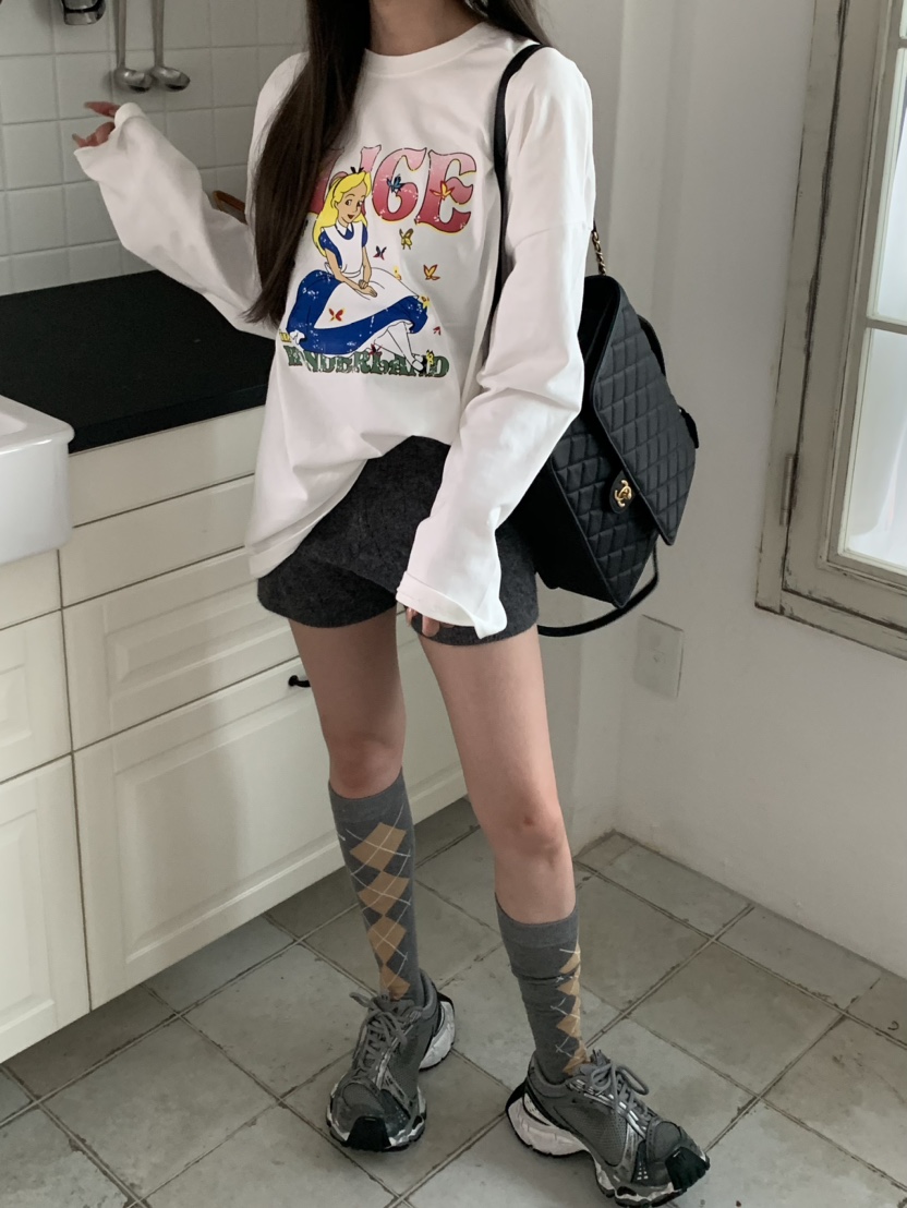 VIRKIN韓國直郵女裝新款真品人氣時尚推薦休閑24秋冬長袖T恤VIRKIN長袖T恤