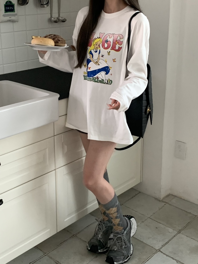 VIRKIN韓國直郵女裝新款真品人氣時尚推薦休閑24秋冬長袖T恤VIRKIN長袖T恤