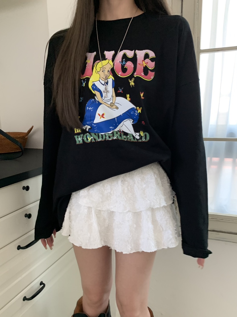 VIRKIN韓國直郵女裝新款真品人氣時尚推薦休閑24秋冬長袖T恤VIRKIN長袖T恤