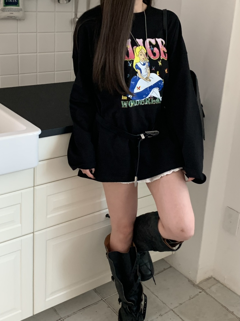 VIRKIN韓國直郵女裝新款真品人氣時尚推薦休閑24秋冬長袖T恤VIRKIN長袖T恤