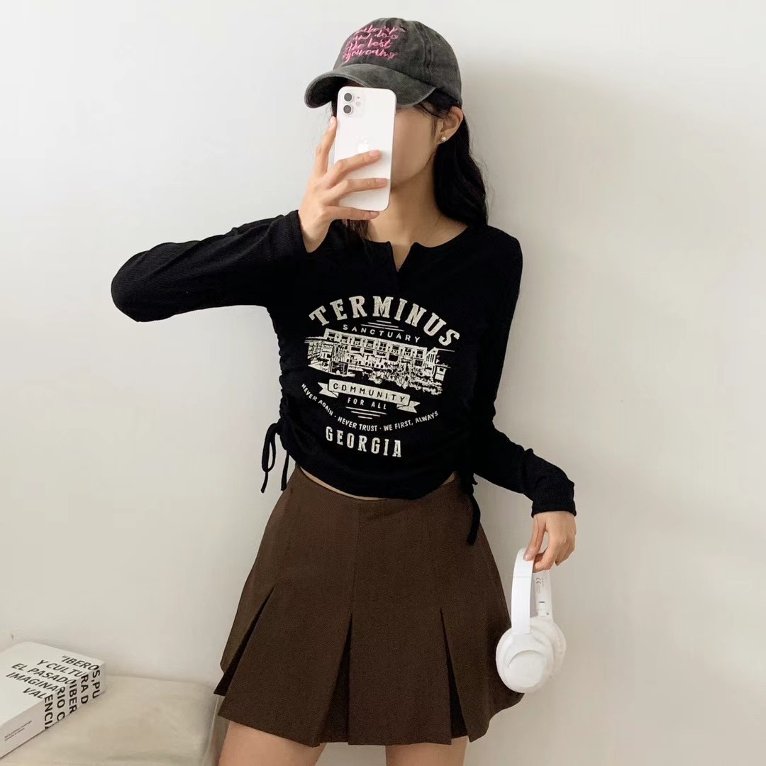 SANDWICH韓國直郵東大門代購女裝新款熱賣人氣時尚真品長袖T恤SANDWICH長袖T恤