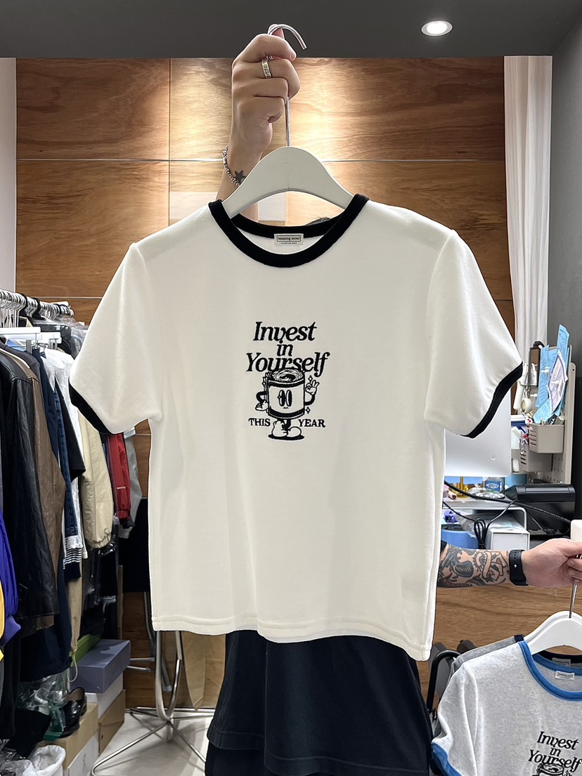 BEAMING SEOUL韓國直郵東大門代購女裝新品推薦時尚T恤天鵝絨BEAMING SEOULT恤圖色3