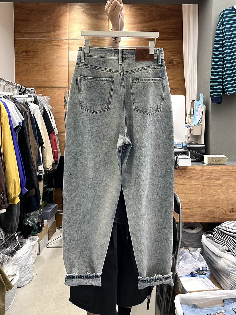 BEAMING SEOUL韓國直郵東大門實拍女裝新品職業牛仔褲復古BEAMING SEOUL牛仔褲
