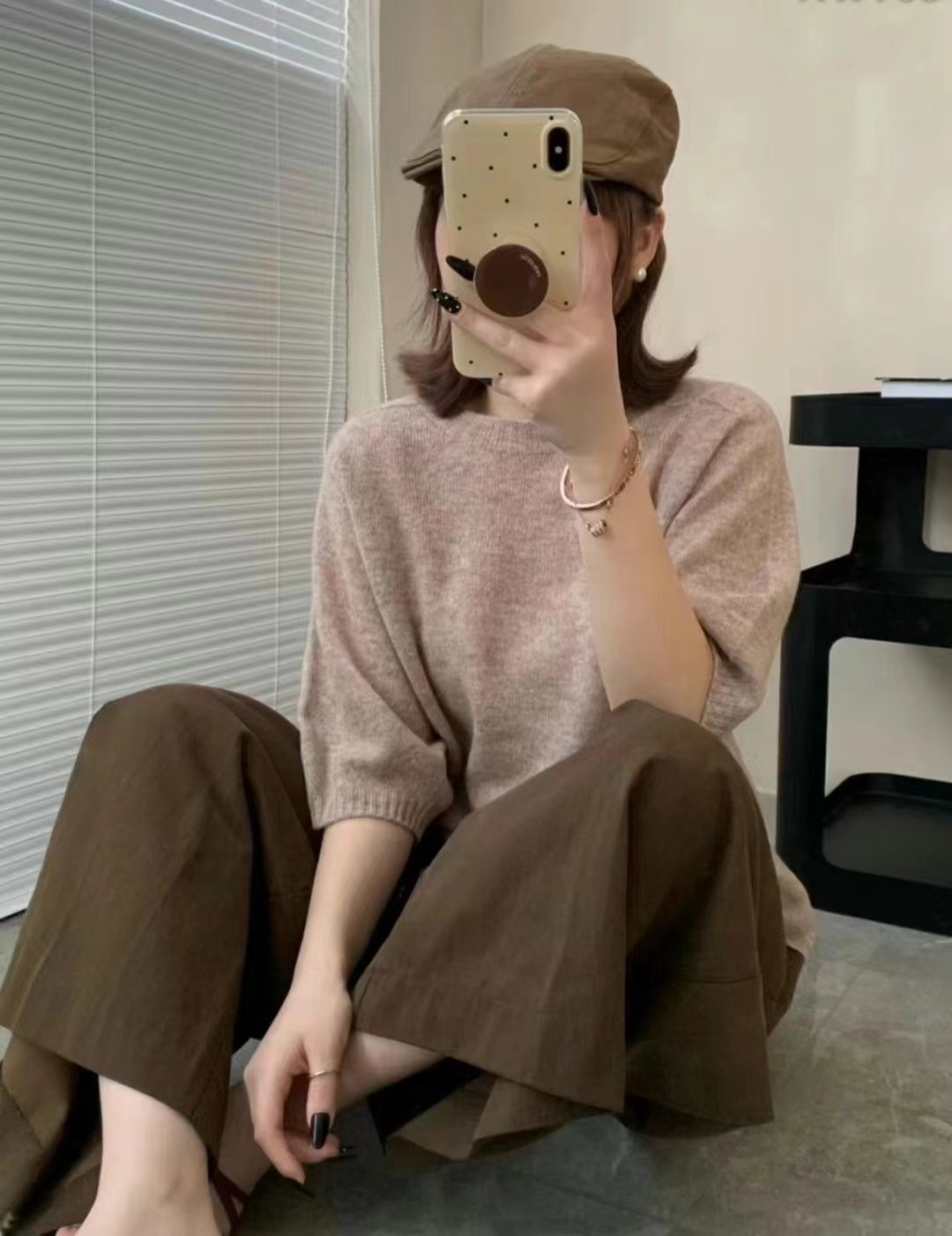 HIT韓國直郵東大門實拍女裝新品時尚休閑推薦熱賣24秋冬針織衫HIT針織衫圖色3