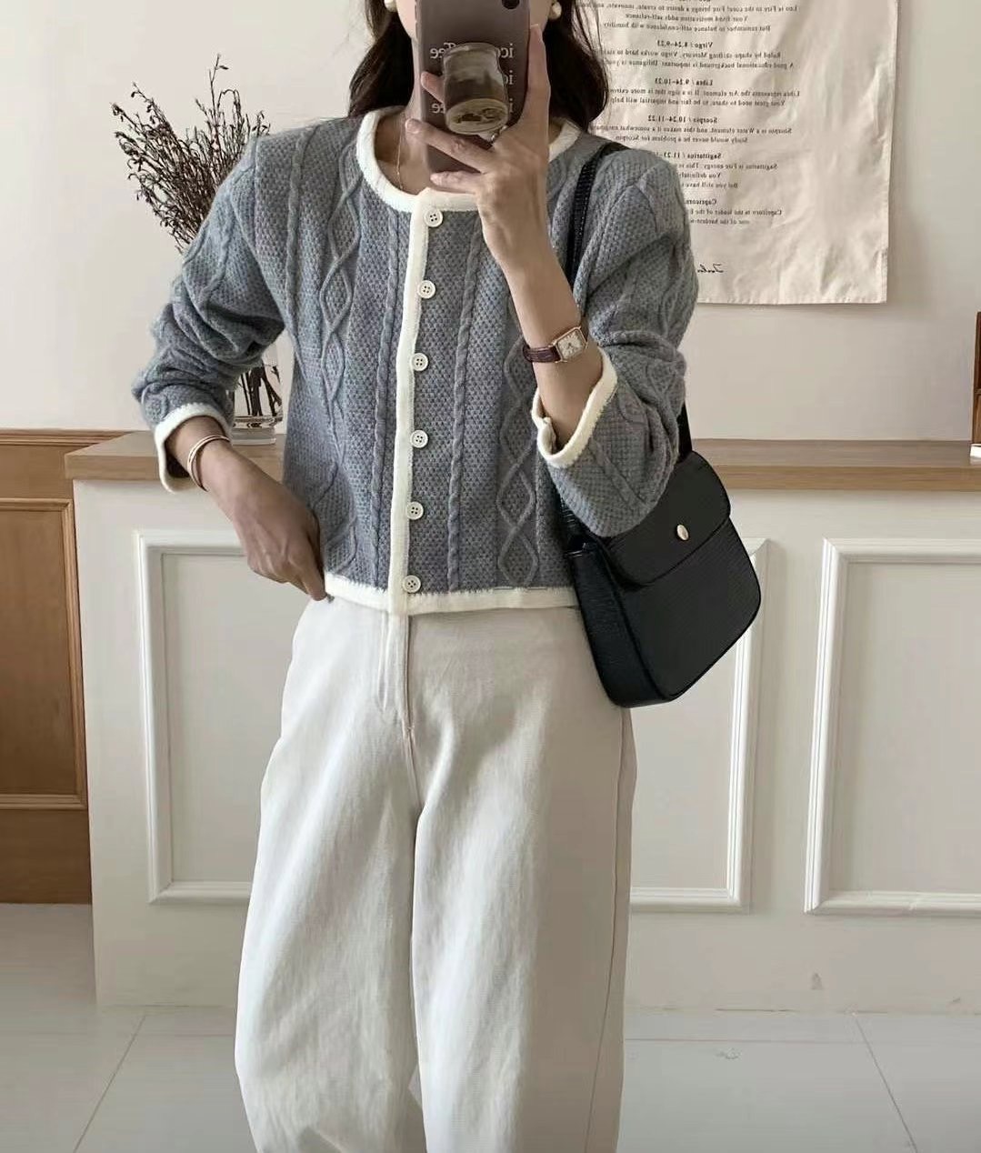HIT韓國直郵女裝新品休閑推薦熱賣真品人氣24秋冬職業針織衫HIT針織衫圖色3