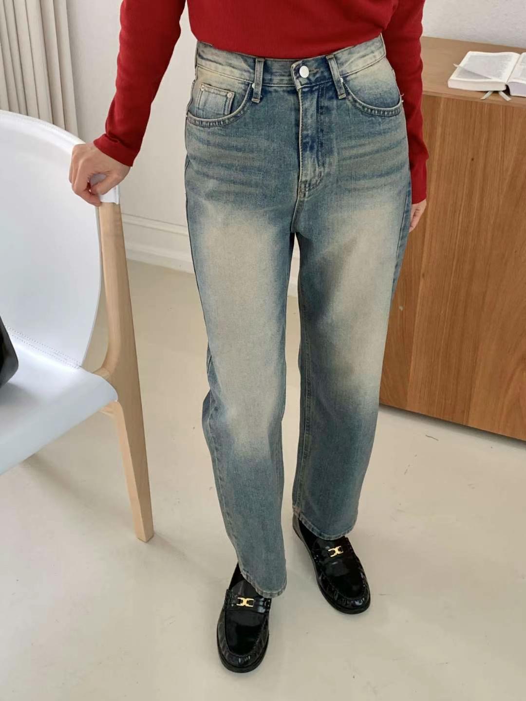 MISSJEAN韓國直郵女裝新款熱賣時尚推薦人氣24秋冬牛仔褲MISSJEAN牛仔褲圖色1