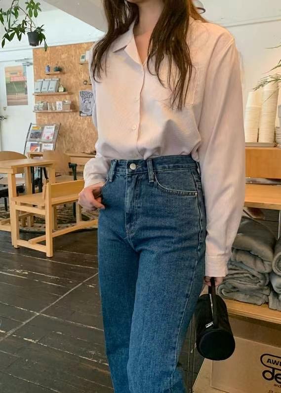MISSJEAN韓國直郵東大門代購女裝新款24秋冬熱賣真品牛仔褲MISSJEAN牛仔褲