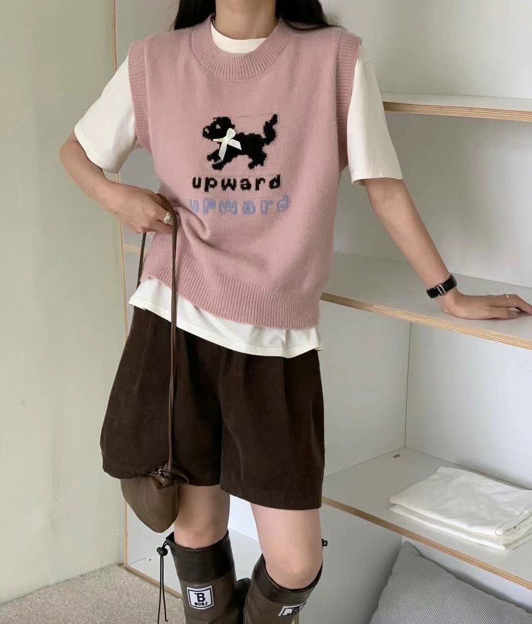 HIT韓國直郵東大門實拍女裝新品24秋冬熱賣人氣休閑吊帶背心HIT吊帶/背心圖色4