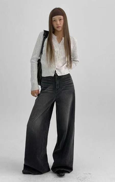 MISSJEAN韓國直郵女裝新款熱賣職業真品休閑推薦人氣牛仔褲MISSJEAN牛仔褲