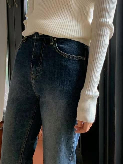 MISSJEAN直郵韓國代購女裝新款職業熱賣人氣24秋冬牛仔褲MISSJEAN牛仔褲
