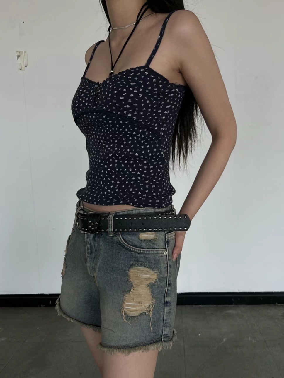 O-RI韓國直郵東大門實拍女裝新品熱賣職業24秋冬吊帶背心O-RI吊帶/背心圖色3
