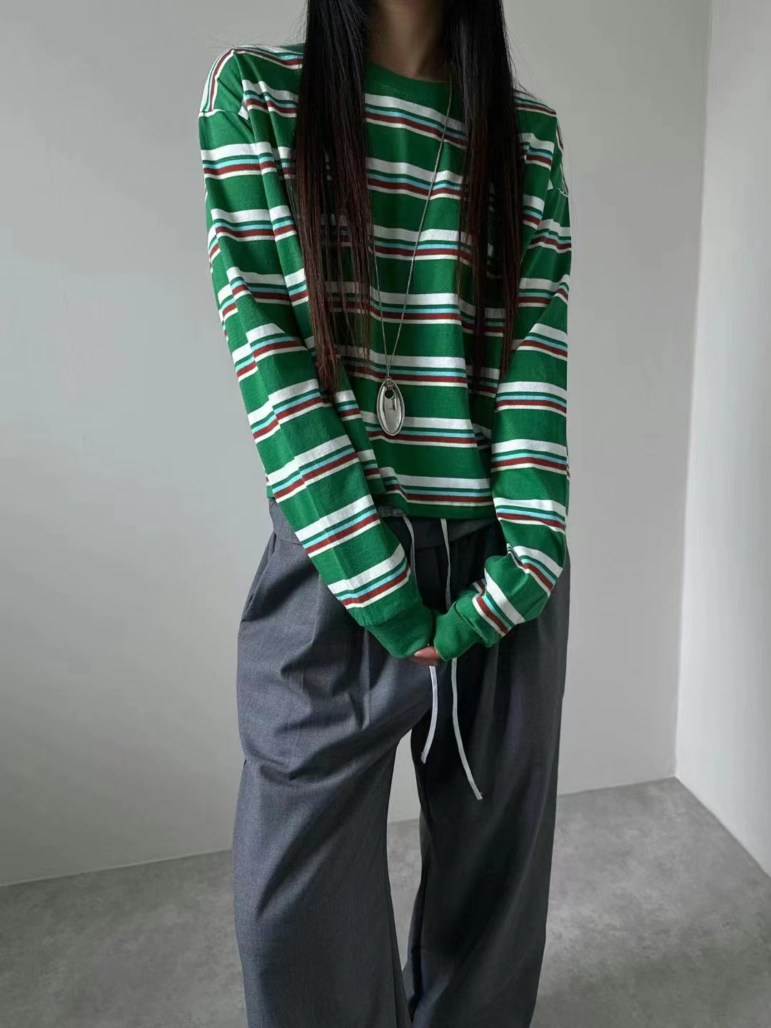 UNENE直郵韓國代購女裝新款24秋冬時尚休閑熱賣推薦職業衛衣UNENE衛衣