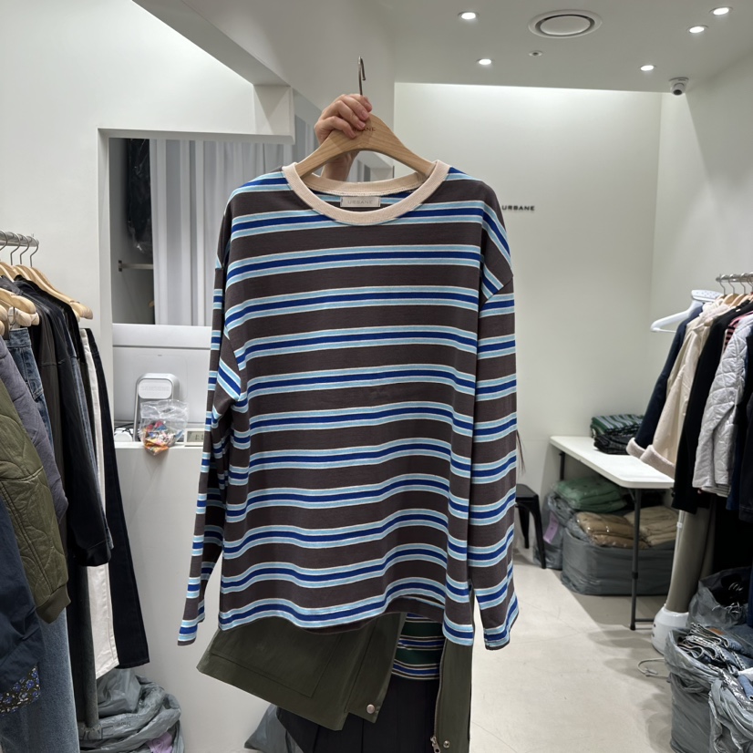 URBANE-P直郵韓國代購女裝新品休閑人氣推薦真品職業長袖T恤URBANE-P長袖T恤圖色2