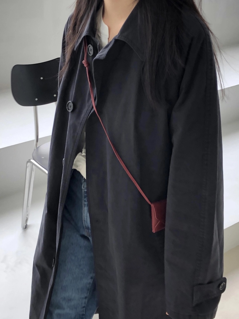 CURVY韓國直郵東大門實拍女裝新品職業時尚推薦真品長款風衣CURVY長款風衣