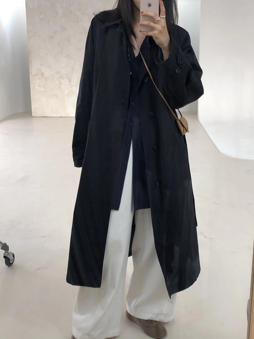 CURVY韓國直郵東大門實拍女裝新品職業時尚推薦真品長款風衣CURVY長款風衣