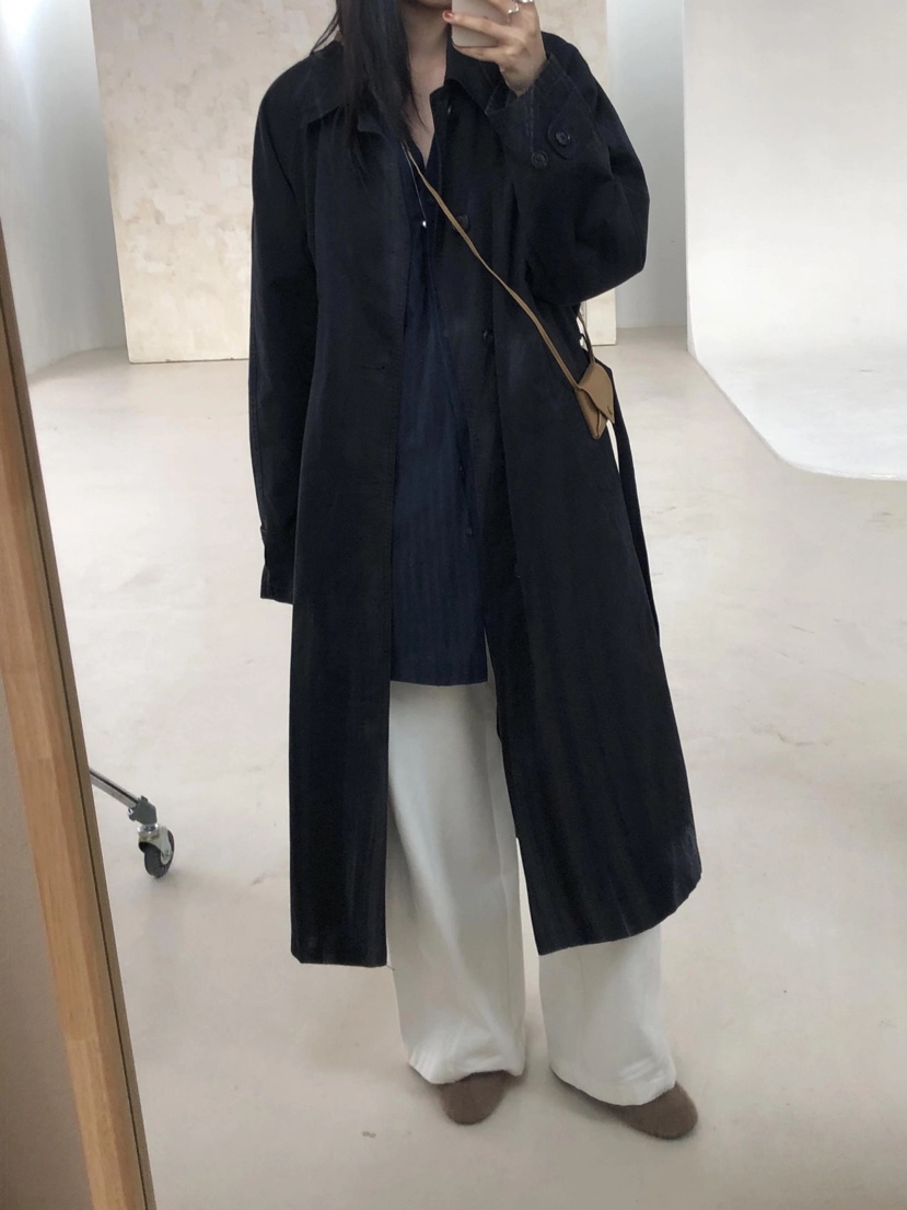 CURVY韓國直郵東大門實拍女裝新品職業時尚推薦真品長款風衣CURVY長款風衣