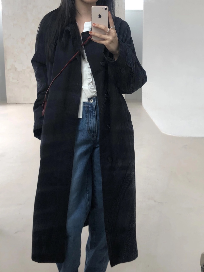 CURVY韓國直郵東大門實拍女裝新品職業時尚推薦真品長款風衣CURVY長款風衣圖色2