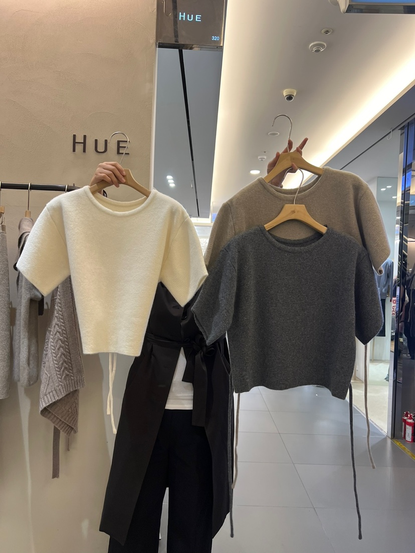 HUE韓國直郵女裝新品推薦熱賣人氣24秋冬職業休閑時尚針織衫ERIA/HUE針織衫