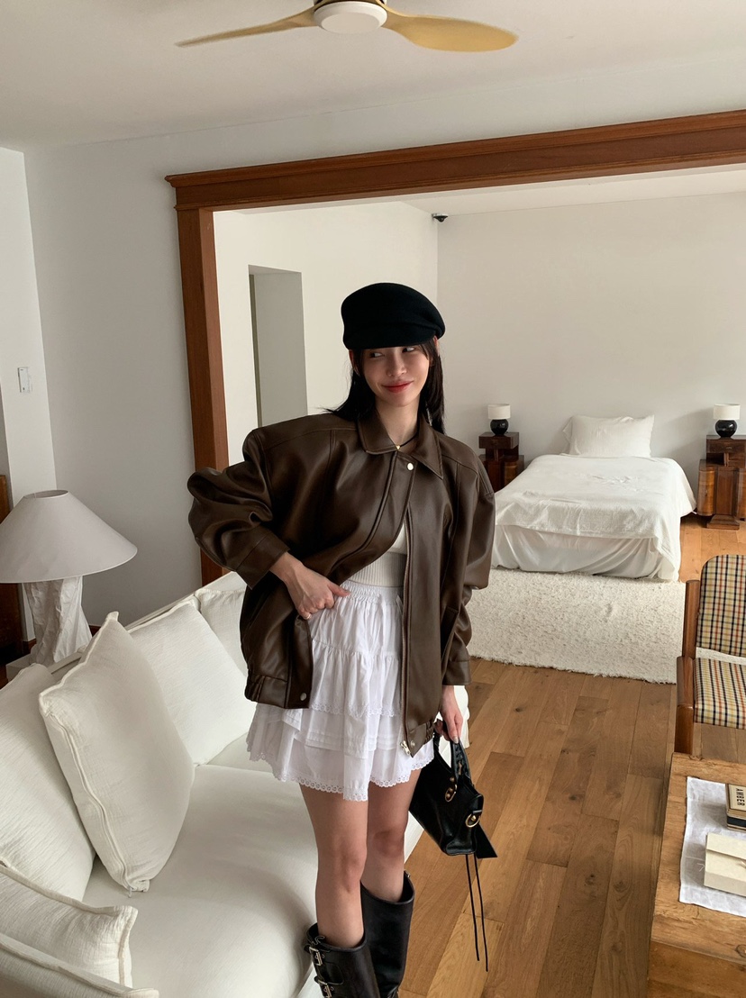 REVE CITE韓國直郵東大門實拍女裝新款24秋冬真品人氣夾克REVE CITE夾克