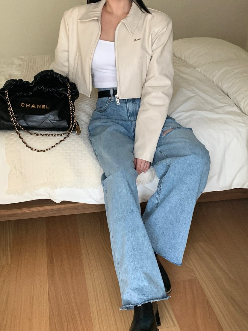 REVE CITE直郵韓國代購女裝新品熱賣休閑推薦職業夾克皮革REVE CITE夾克
