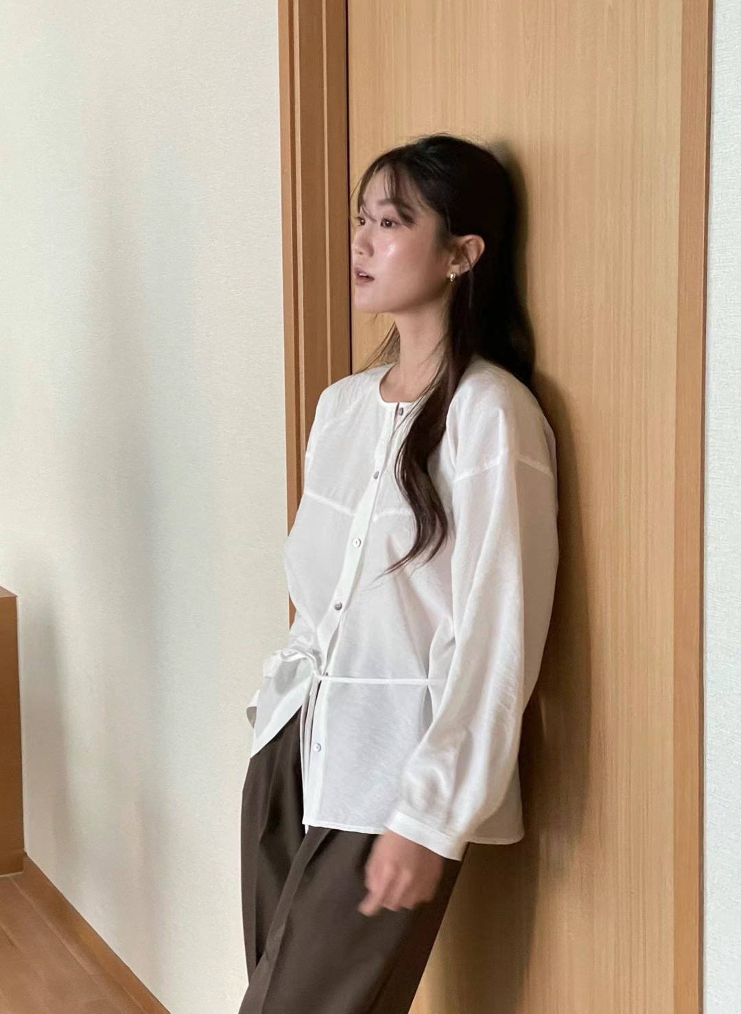AMYGRACE韓國直郵女裝新品時尚人氣休閑職業真品襯衫蕾絲衫AMYGRACE襯衫/蕾絲衫