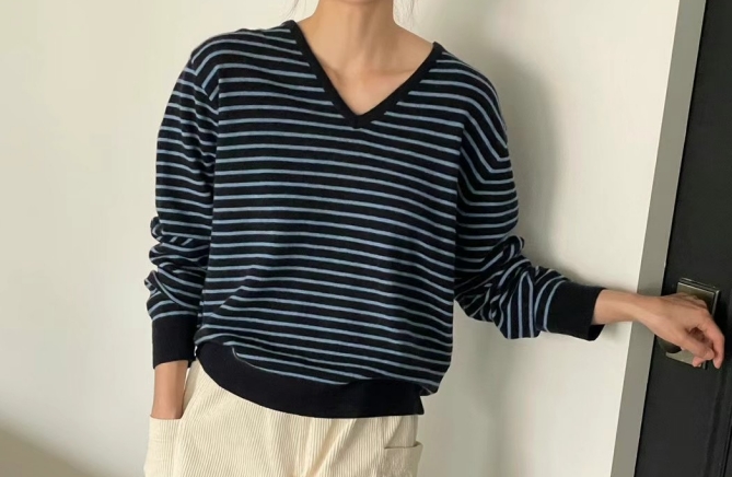 AMYGRACE韓國直郵東大門實拍女裝新款推薦時尚24秋冬長袖T恤AMYGRACE長袖T恤圖色3
