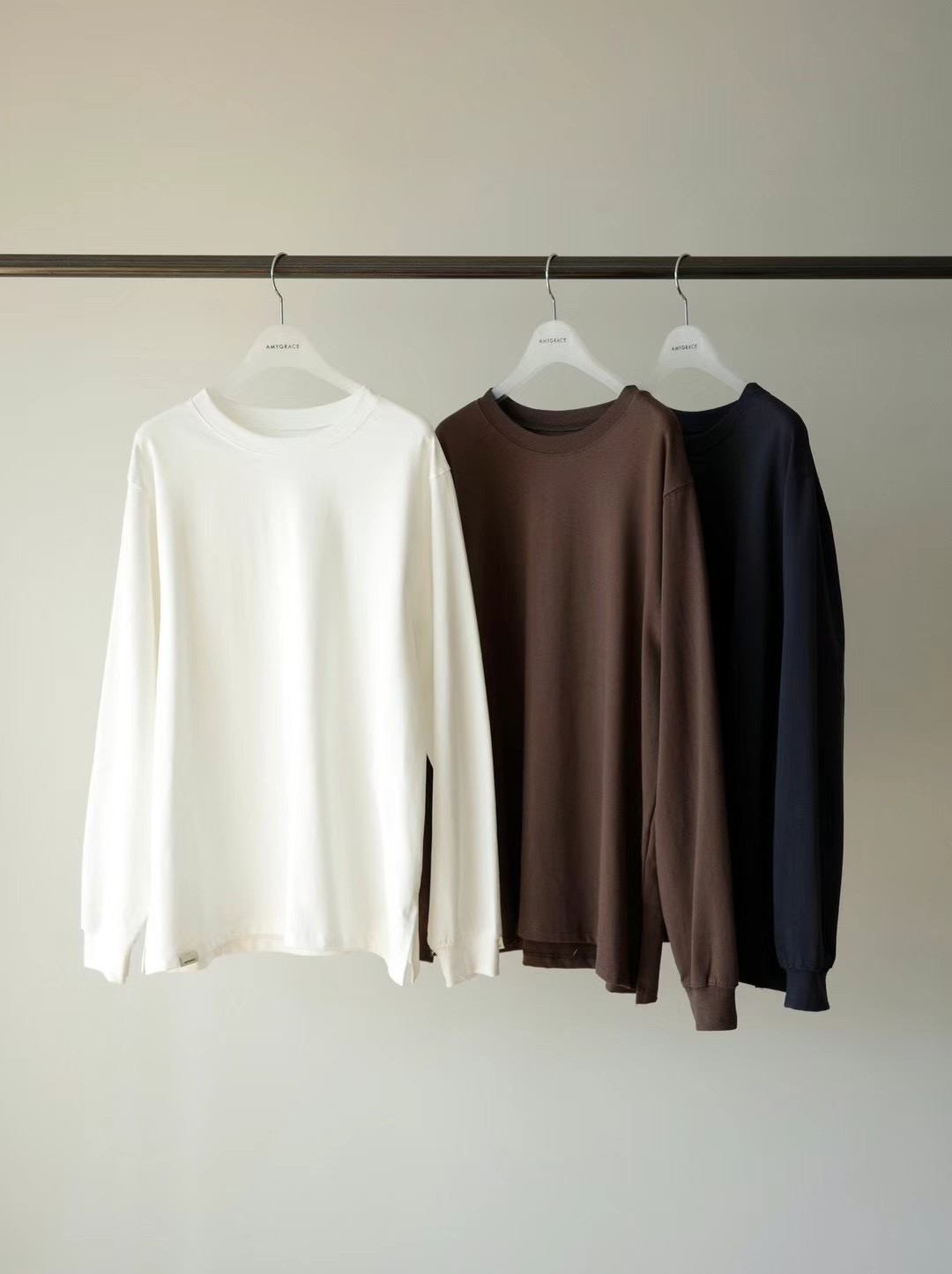 AMYGRACE直郵韓國代購女裝新品真品職業24秋冬熱賣長袖T恤AMYGRACE長袖T恤