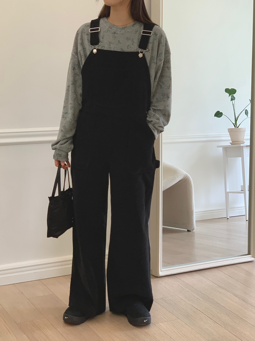 APPROACH直郵韓國代購女裝新款推薦熱賣24秋冬背帶褲工裝褲復古HOME GROUND背帶褲