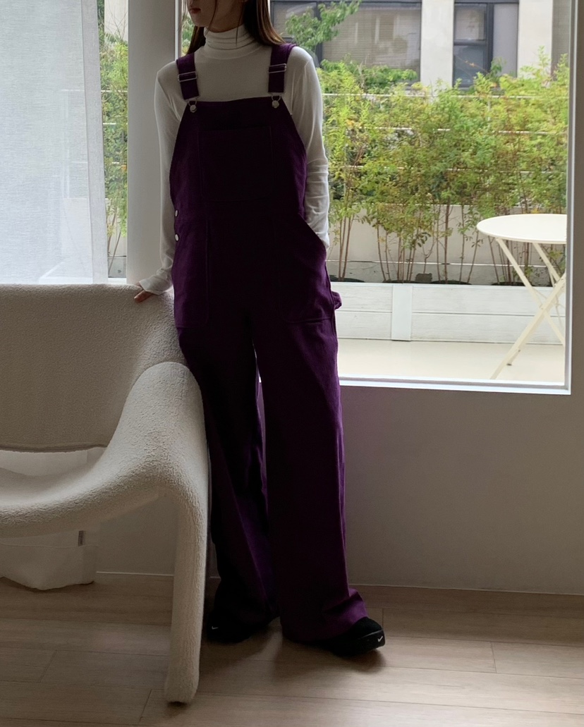 APPROACH直郵韓國代購女裝新款推薦熱賣24秋冬背帶褲工裝褲復古HOME GROUND背帶褲