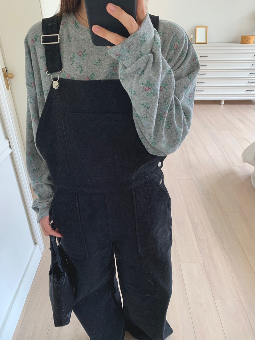 APPROACH直郵韓國代購女裝新款推薦熱賣24秋冬背帶褲工裝褲復古HOME GROUND背帶褲