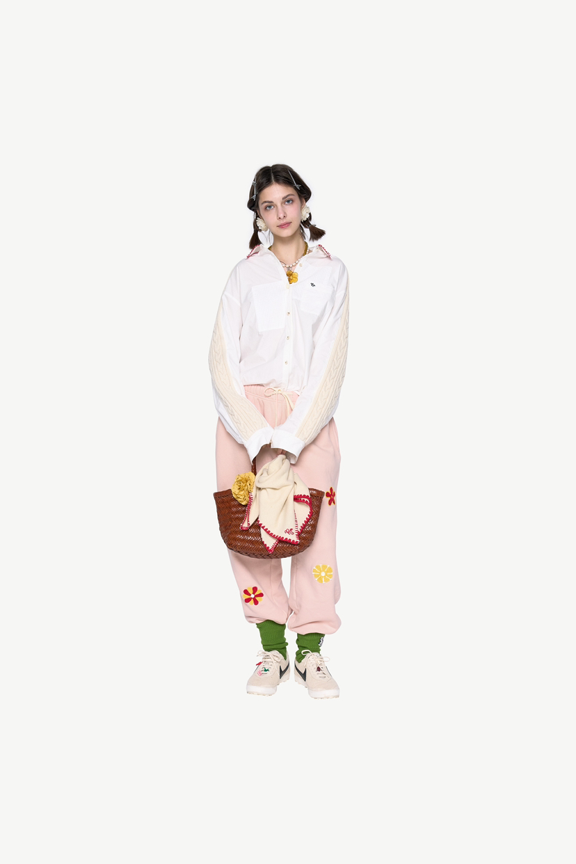 POLAROMO韓國直郵東大門實拍女裝新品推薦時尚真品24秋冬休閑褲POLAROMO休閑褲