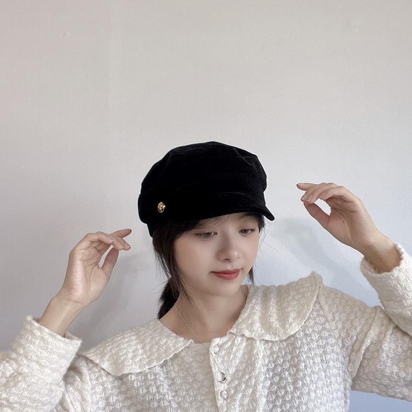 LOVELY HAT韓國直郵女裝新款人氣休閑熱賣時尚職業推薦帽子LOVELY HAT帽子圖色1