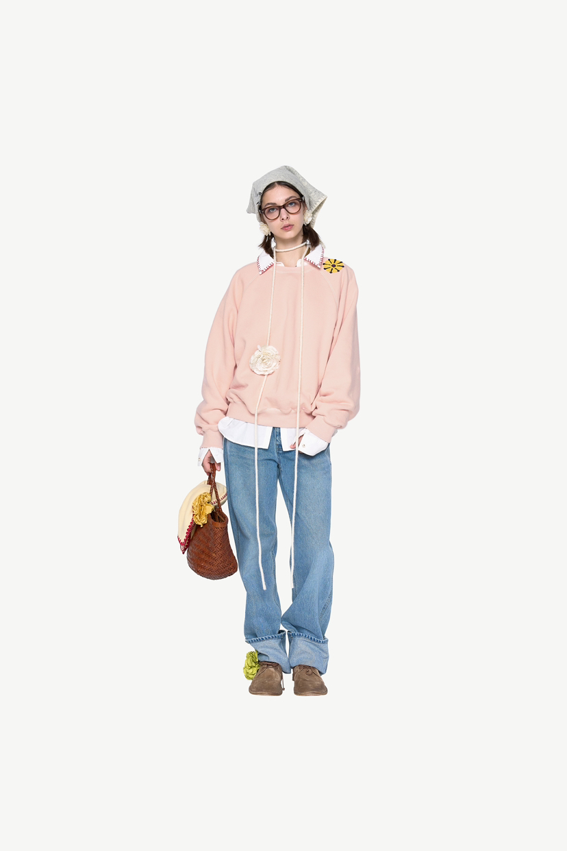 POLAROMO韓國直郵東大門代購女裝新款休閑熱賣人氣24秋冬衛衣POLAROMO衛衣
